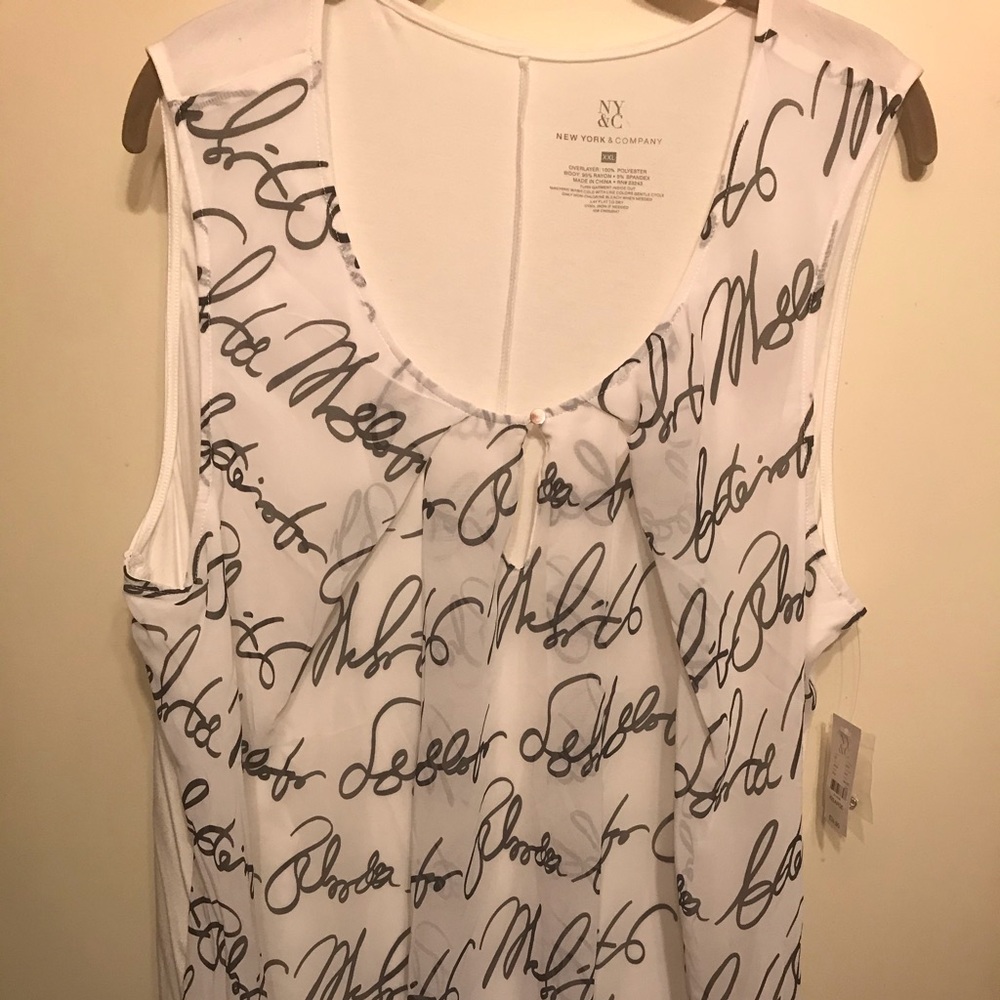 NWT NY& Co Sleeveless Top